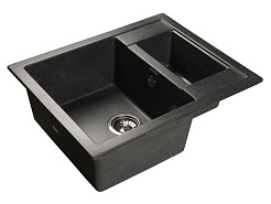 Granfest Мойка кухонная Quadro GF-Q610K Черный – фотография-2